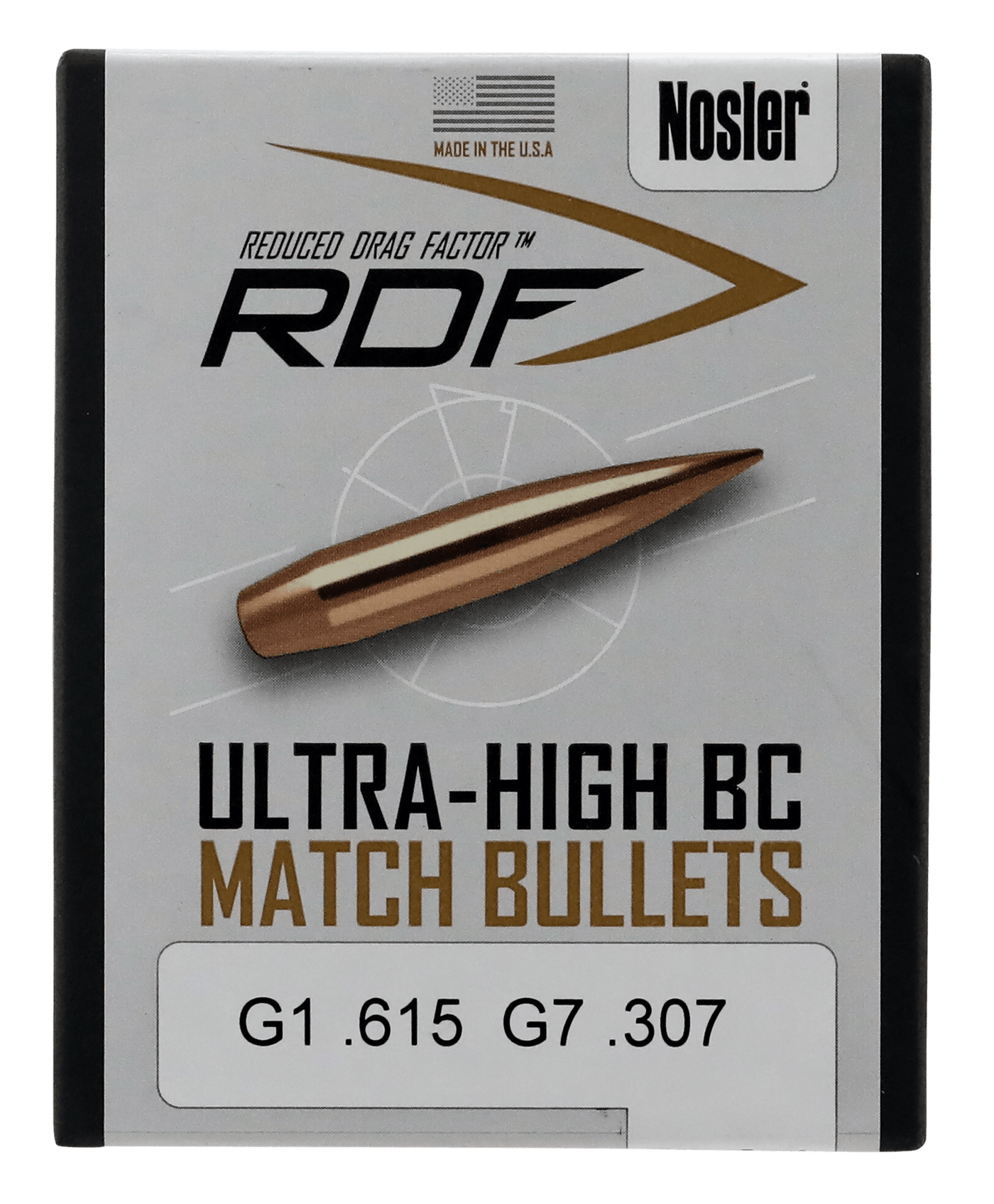 Nosler Nosler Rdf, Nos 53505 Rdf Match 6.5mm 130 Hpbt  100 Reloading