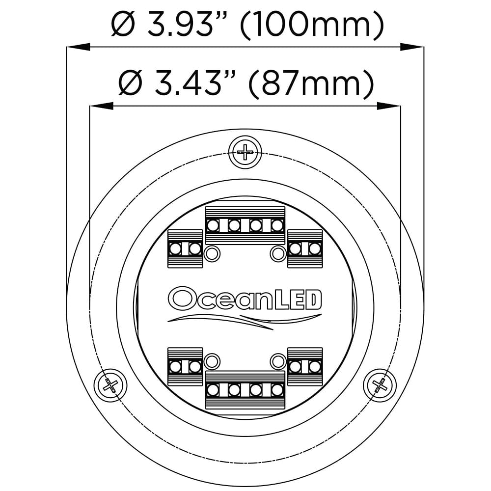 OceanLED OceanLED Sport S3166S Underwater LED Light - Ultra White Lighting