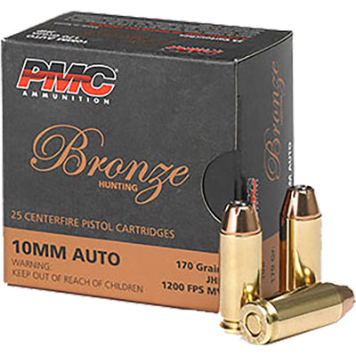 PMC Pmc Bronze Pistol Ammo 10mm Auto Jhp 170 Gr. 25 Rd. Ammo