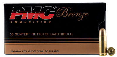 PMC Pmc Bronze Pistol Ammo 38 Super +p Fmj 130 Gr. 50 Rd. Ammo