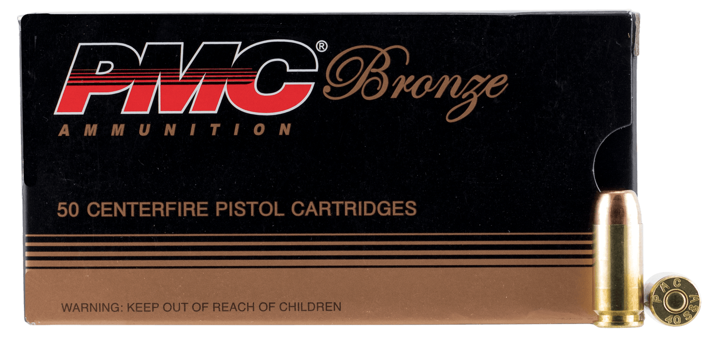 PMC Pmc Bronze Pistol Ammo 40 S&w Fmj Fp 180 Gr. 50 Rd. Ammo