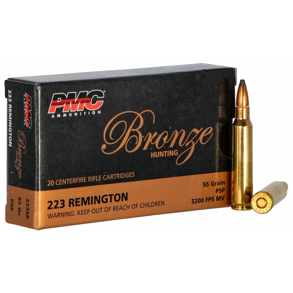 PMC Pmc Bronze Rifle Ammo 223 Rem. Psp 55 Gr. 20 Rd. Ammo