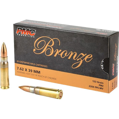 PMC Pmc Bronze Rifle Ammo 7.62x39 Fmj 123 Gr. 20 Rd. Ammo