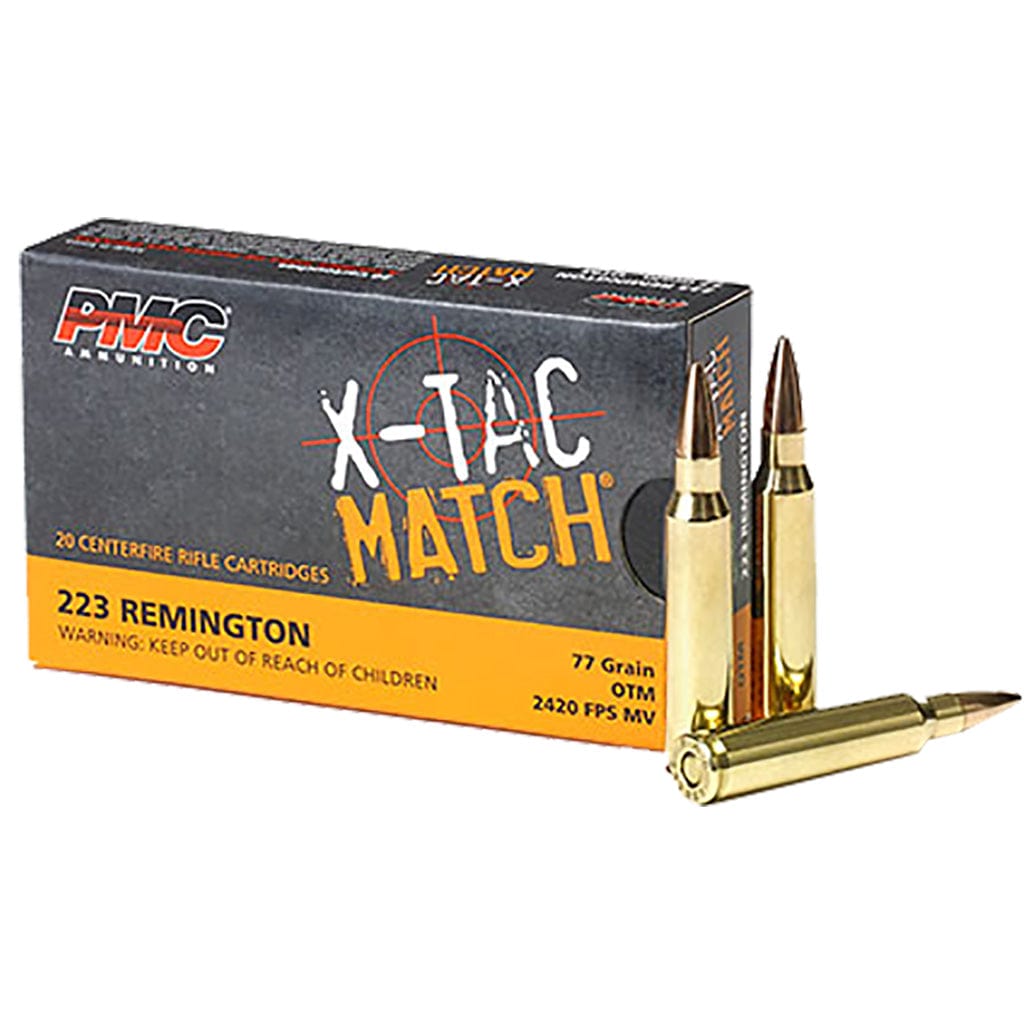 PMC Pmc X-tac Match Rifle Ammo 223 Rem. Otm 77 Gr. 20 Rd. Ammo