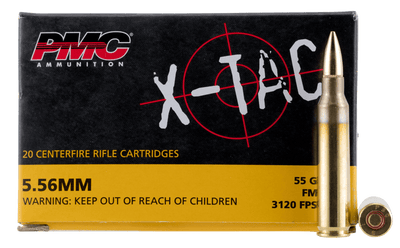 PMC Pmc X-tac Rifle Ammo 5.56 Nato Fmjbt 55 Gr. 20 Rd. Ammo