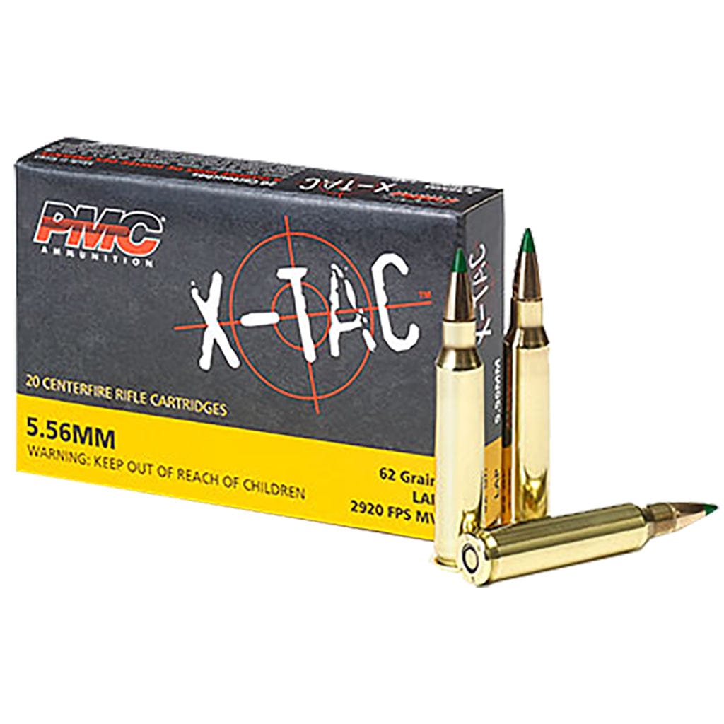 PMC Pmc X-tac Rifle Ammo 5.56 Nato Fmjbt Lap 62 Gr. 20 Rd. Ammo