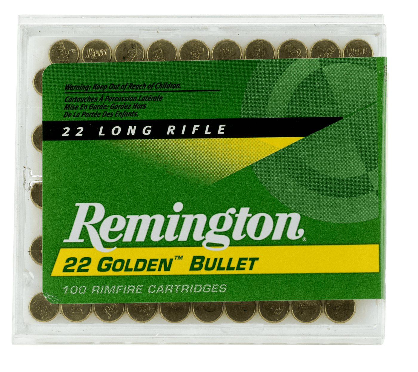 Remington Ammunition Remington Golden Bullet Rimfire Ammo 22 Lr. 40 Gr. Plrn 100 Rd. Ammo