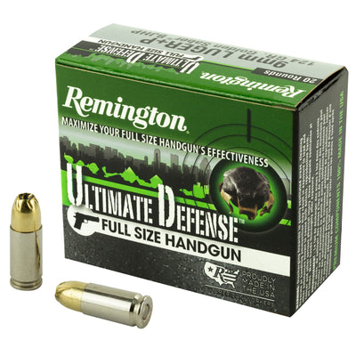 Remington Ammunition Remington Hd 9mm Luger 124gr - 20rd 25bx/cs +p Bjhp  ! Ammo