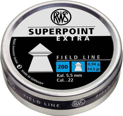 RWS Rws Superpoint Extra Field Line .22 Pellet 200 Ct. Airguns And Accessories