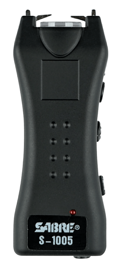 Sabre Sabre Dual Capacitor Stun Gun Black 1.600 Uc With Led Flashlight Accessories