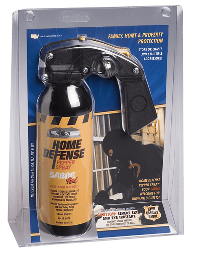 Sabre Sabre Red Home Defense Pepper Gel Black With Wall Mount 13 Oz. Accessories