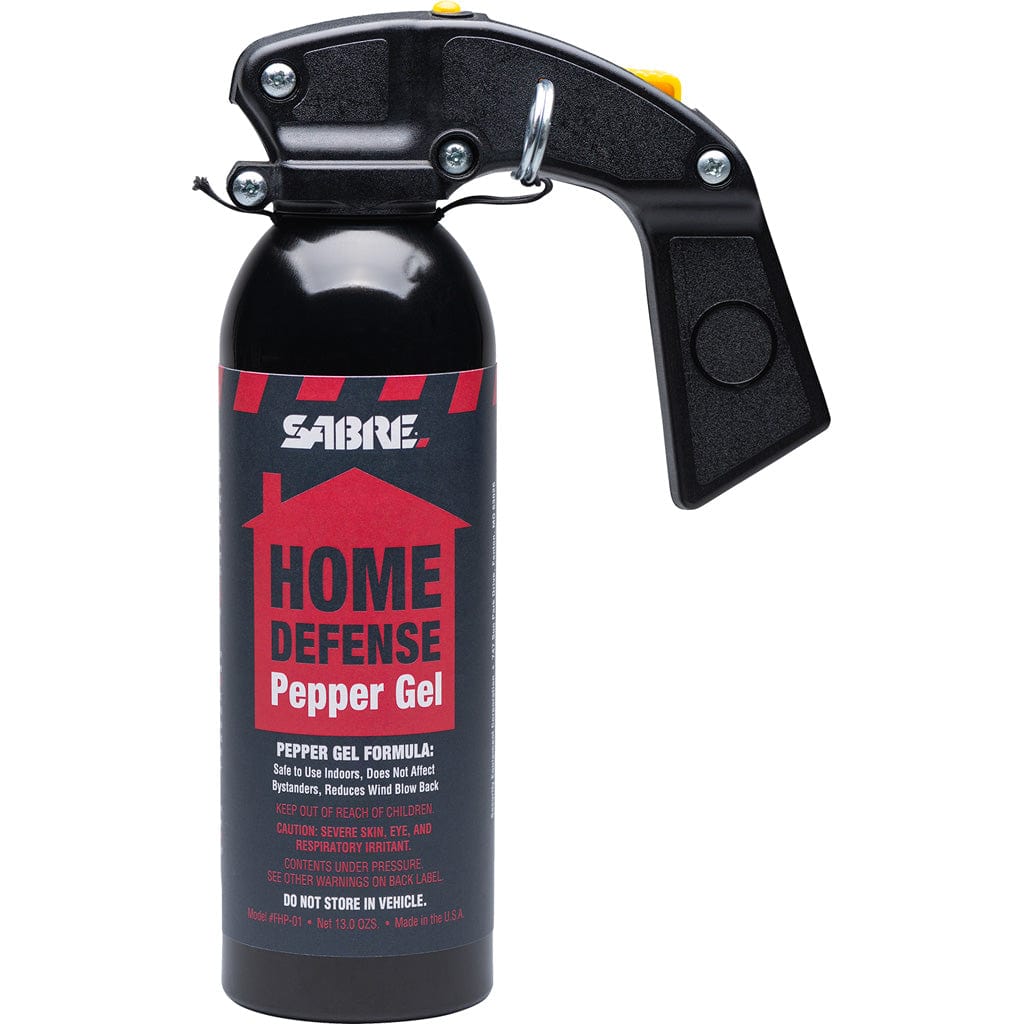 Sabre Sabre Red Home Defense Pepper Gel Black With Wall Mount 13 Oz. Accessories