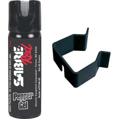 Sabre Sabre Red Home Protection Pepper Gel Kit Black With Wall Mount 2.5 Oz. Accessories