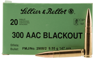 Sellier & Bellot S&b 300 Aac 147gr Fmj - 20rd 50bx/cs Ammo