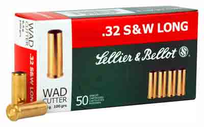 Sellier & Bellot S&b 32 Sw Long 100gr Lead - 50rd 20bx/cs Wadcutter Ammo