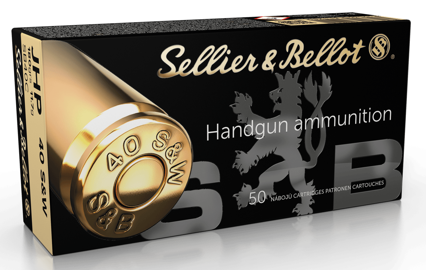 Sellier & Bellot S&b 40sw 180gr Jhp 50/1000 Ammo