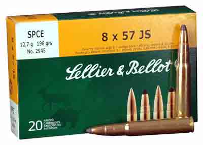 Sellier & Bellot S&b 8x57mm Js 196gr Spce - 20rd 20bx/cs Ammo