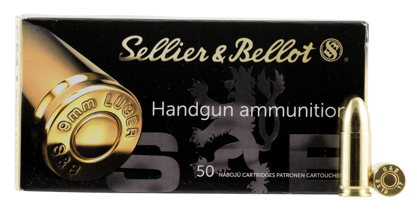 Sellier & Bellot S&b 9mm Luger 124gr Fmj - 50rd 20bx/cs Ammo