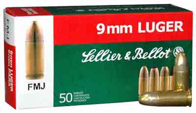 Sellier & Bellot S&b 9mm Luger 124gr Fmj - 50rd 20bx/cs Ammo