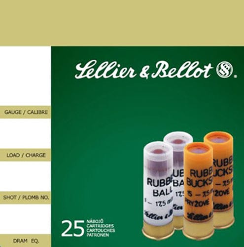 Sellier & Bellot Sellier & Bellot Shotgun, S&b Sb12rba        12ga      Rubber 1 Ball   25/10 Ammo