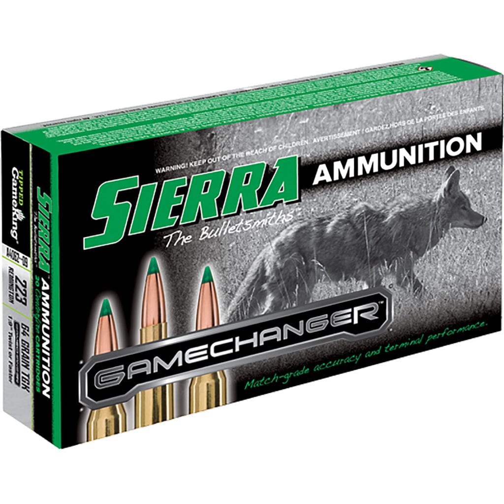 Sierra Sierra Gamechanger Rifle Ammo 223 Rem. 64 Gr. Tgk 64 grain / 223 remington Ammo