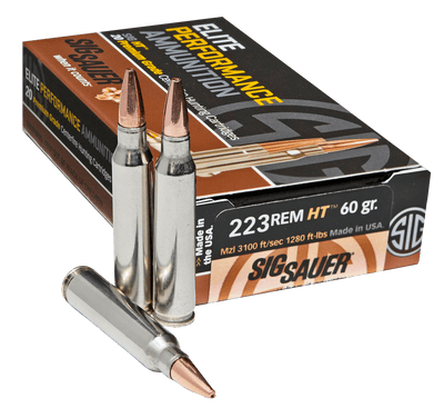 Sig Sauer Sig 223 Remington 60gr Ht - 20rd 10bx/cs Elite Hunting Ammo