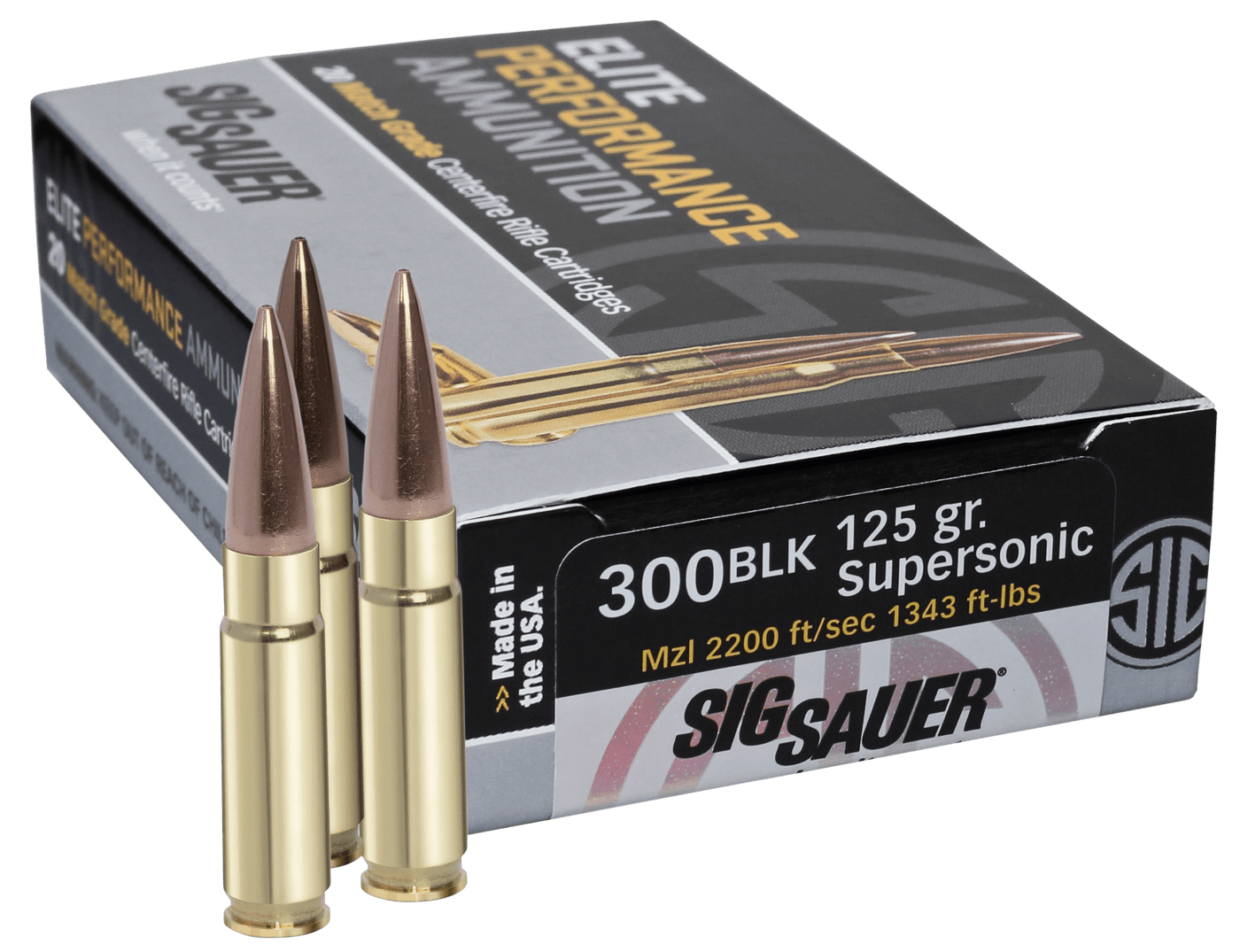 Sig Sauer Sig 300 Aac Ot Match 125gr - 20rd 10bx/cs Ammo