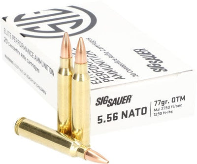 Sig Sauer Sig 5.56 Nato 77gr Elite Otm - 20rd 10bx/cs Ammo