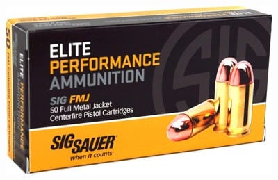 Sig Sauer Sig 9mm Luger 115gr Fmj - 50rd 10bx/cs Ammo