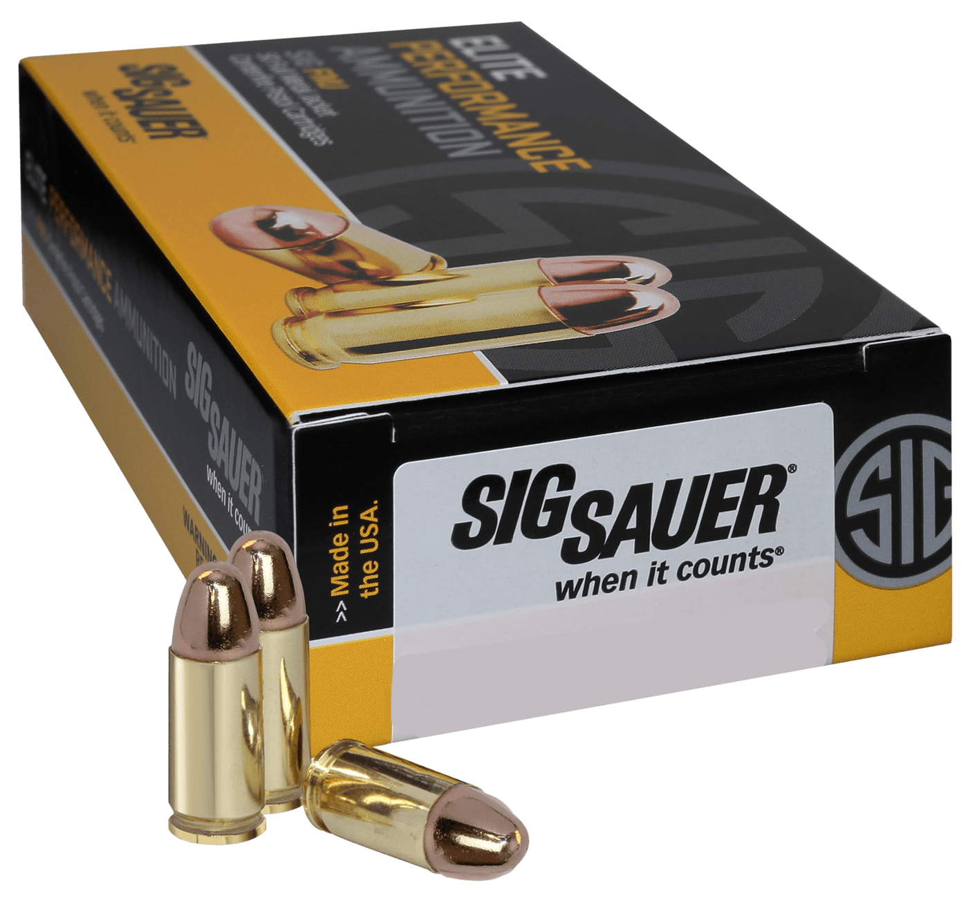 Sig Sauer Sig Sauer Elite Ball Performance Pistol Ammo 40s&w 180 Gr. Fmj 50 Rd. Ammo