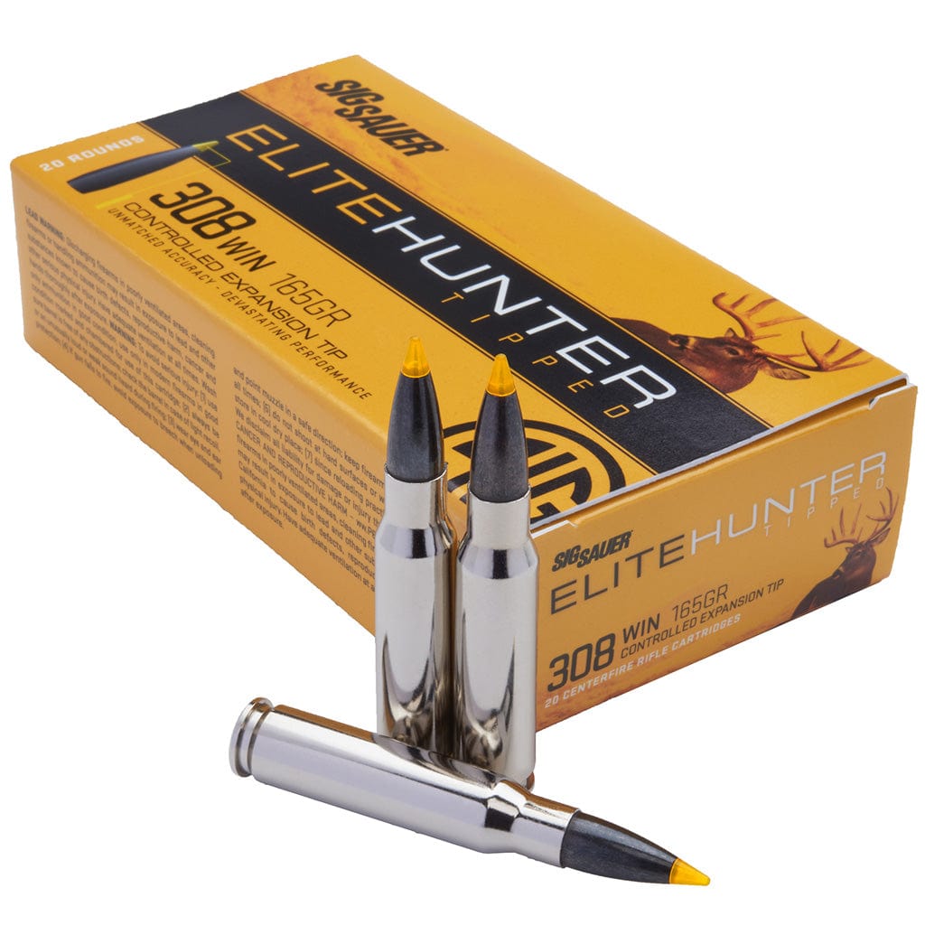 Sig Sauer Sig Sauer Elite Tipped Hunting Rifle Ammo 308 Win. 165 Gr. Cet 20 Rd. Ammo