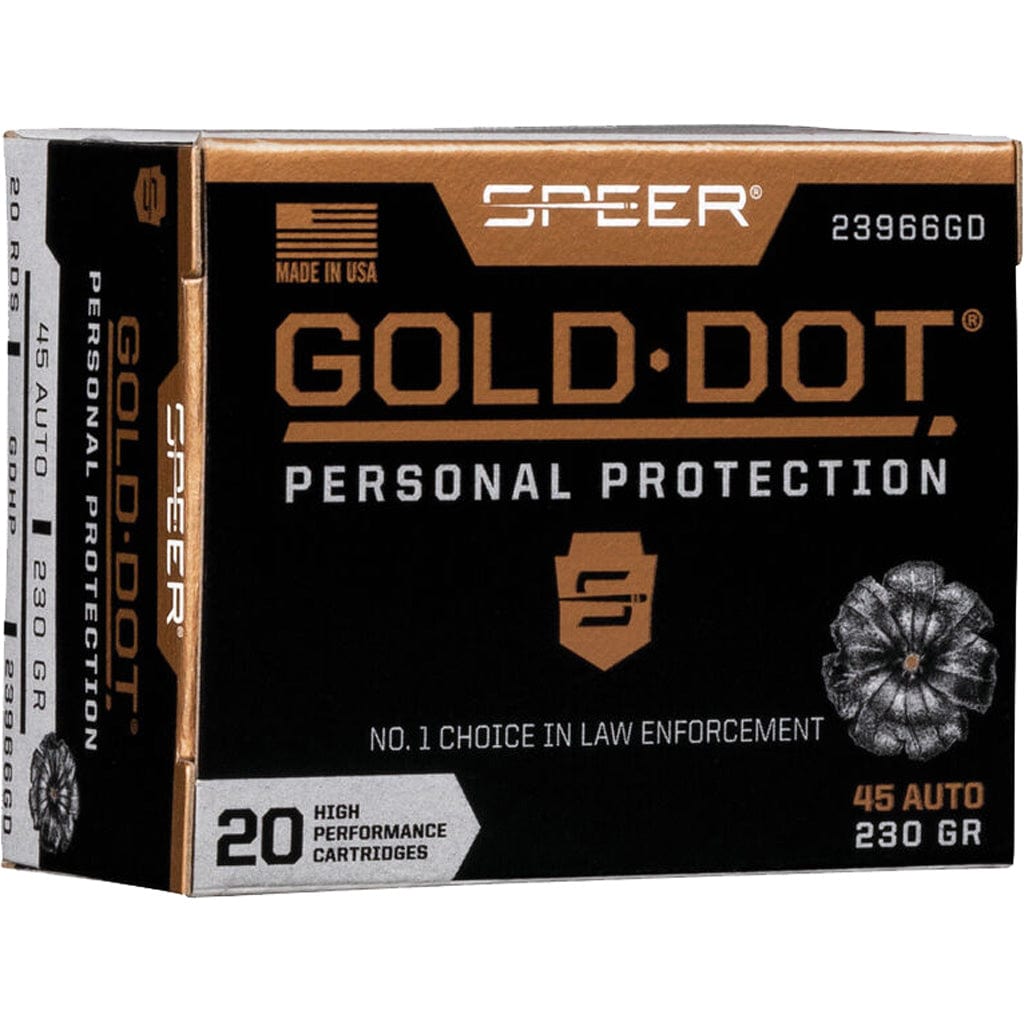 Speer Ammo Speer Gold Dot Personal Protection Pistol Ammo 45 Acp 230 Gr. Hp 20 Rd. Ammo