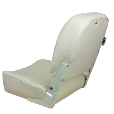 Springfield Marine Springfield Economy Folding Seat - White Boat Outfitting