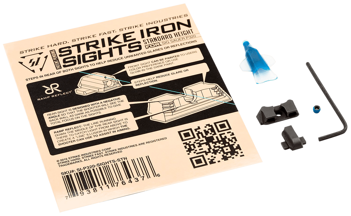 Strike Strike Iron Sights, Si P320-sights-stn      P320 Frt/rear Sght Firearm Accessories