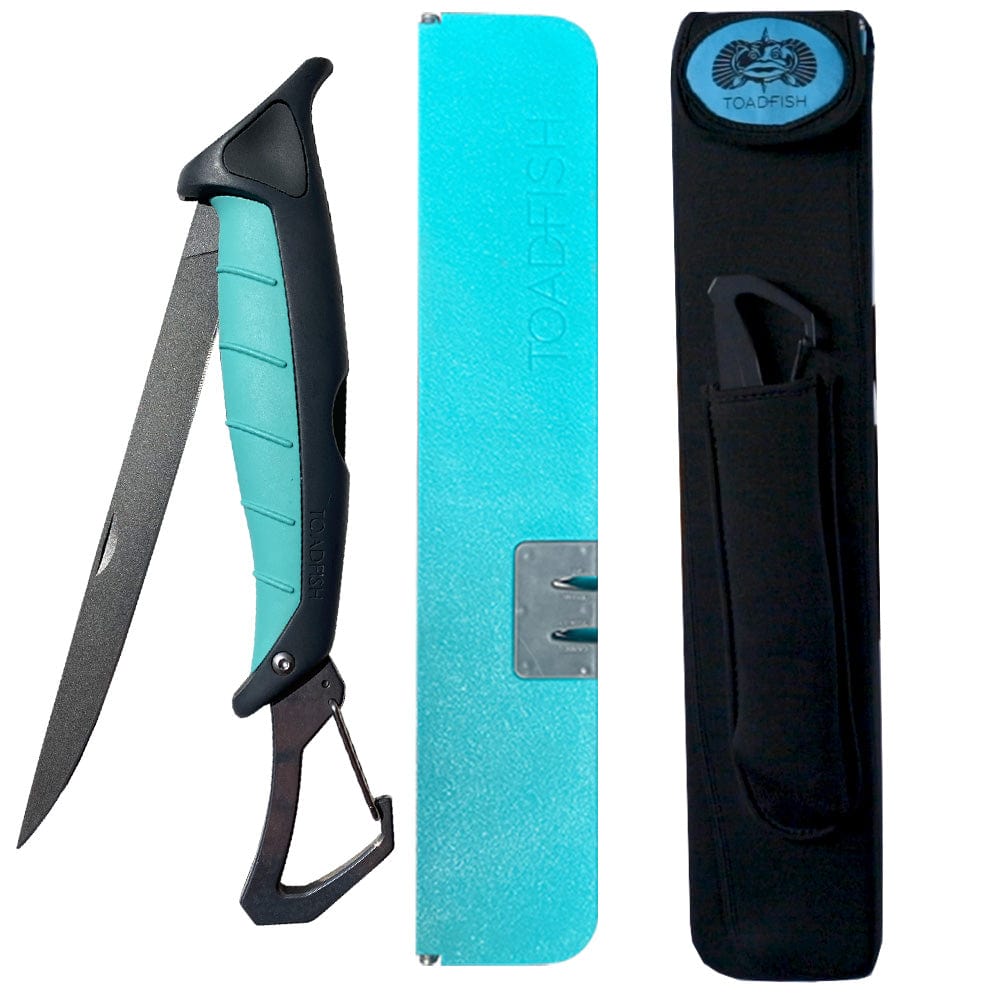 Toadfish Toadfish Stowaway 7" Fillet Knife w/Folding Cutting Board & Neoprene Case Boat Outfitting