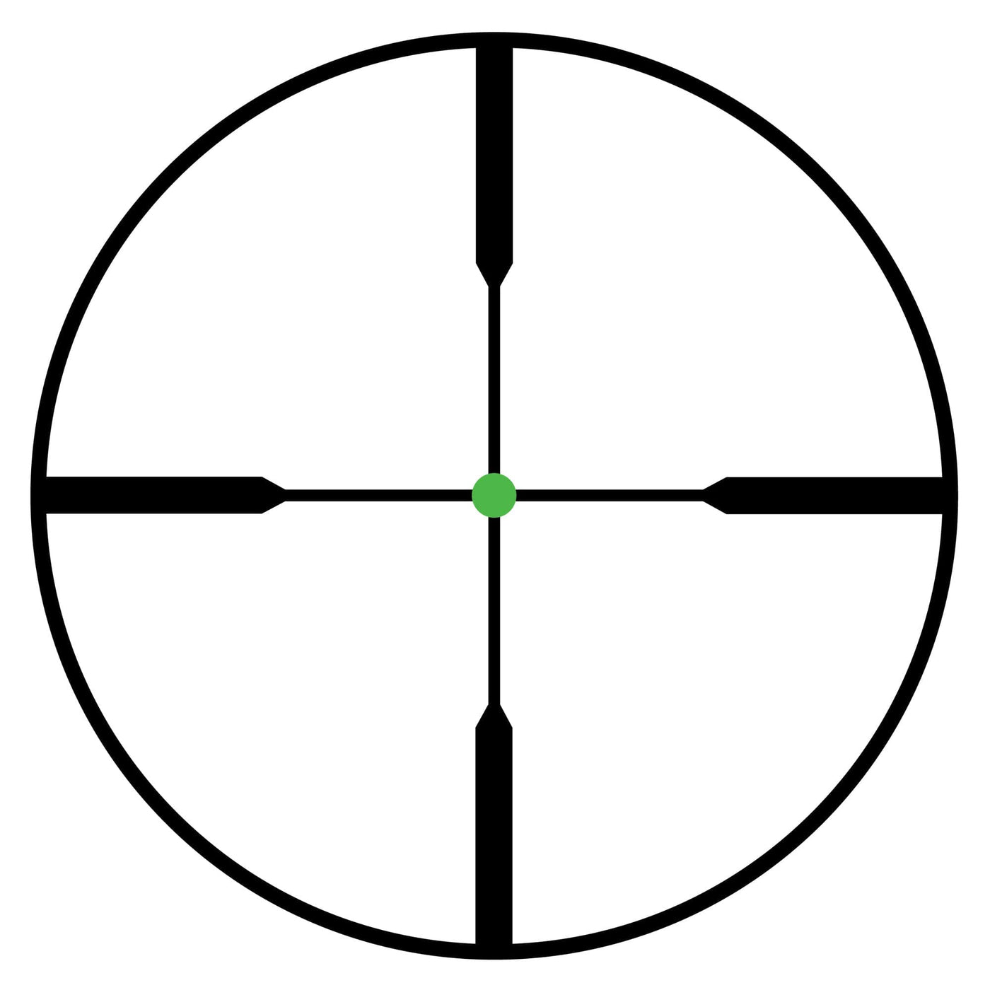 Trijicon Trijicon Accupoint 3-9x40 1" - Duplex W/green Dot Optics