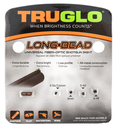 Truglo Truglo Long Beard Front Shotgun Sight Universal Green Firearm Accessories