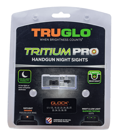 Truglo Truglo Tritium Pro Handgun Sights Glock Low Set Firearm Accessories