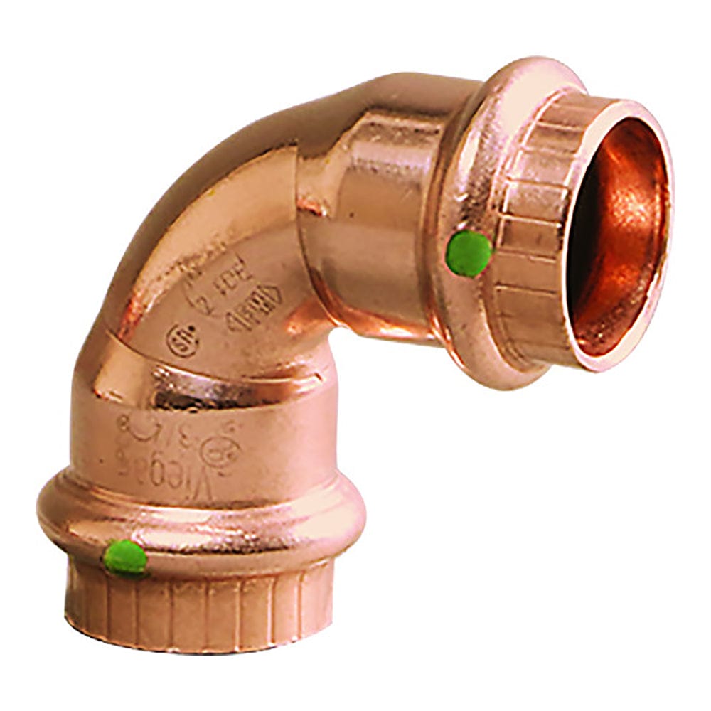 Viega Viega ProPress 1/2" - 90° Copper Elbow - Double Press Connection - Smart Connect Technology Marine Plumbing & Ventilation