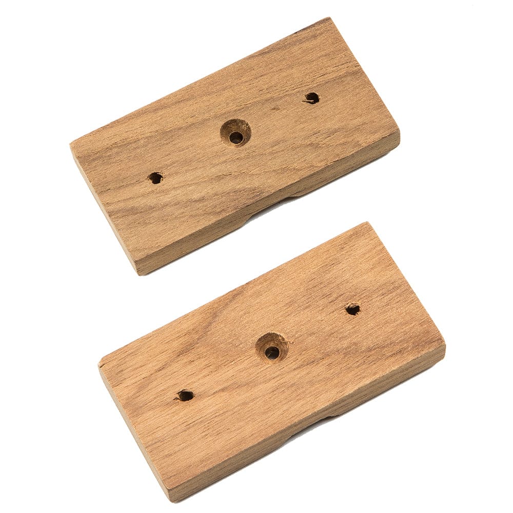 Whitecap Whitecap Teak Rod Storage Rack Mounting Brackets - Pair Marine Hardware