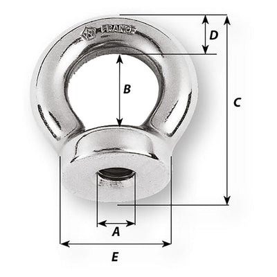 Wichard Marine Wichard 1/2 Eye Nut - 1-1/16" Diameter Sailing