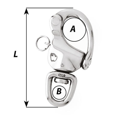 Wichard Marine Wichard 3-7/8" Snap Shackle w/Swivel & Clevis Pin Sailing