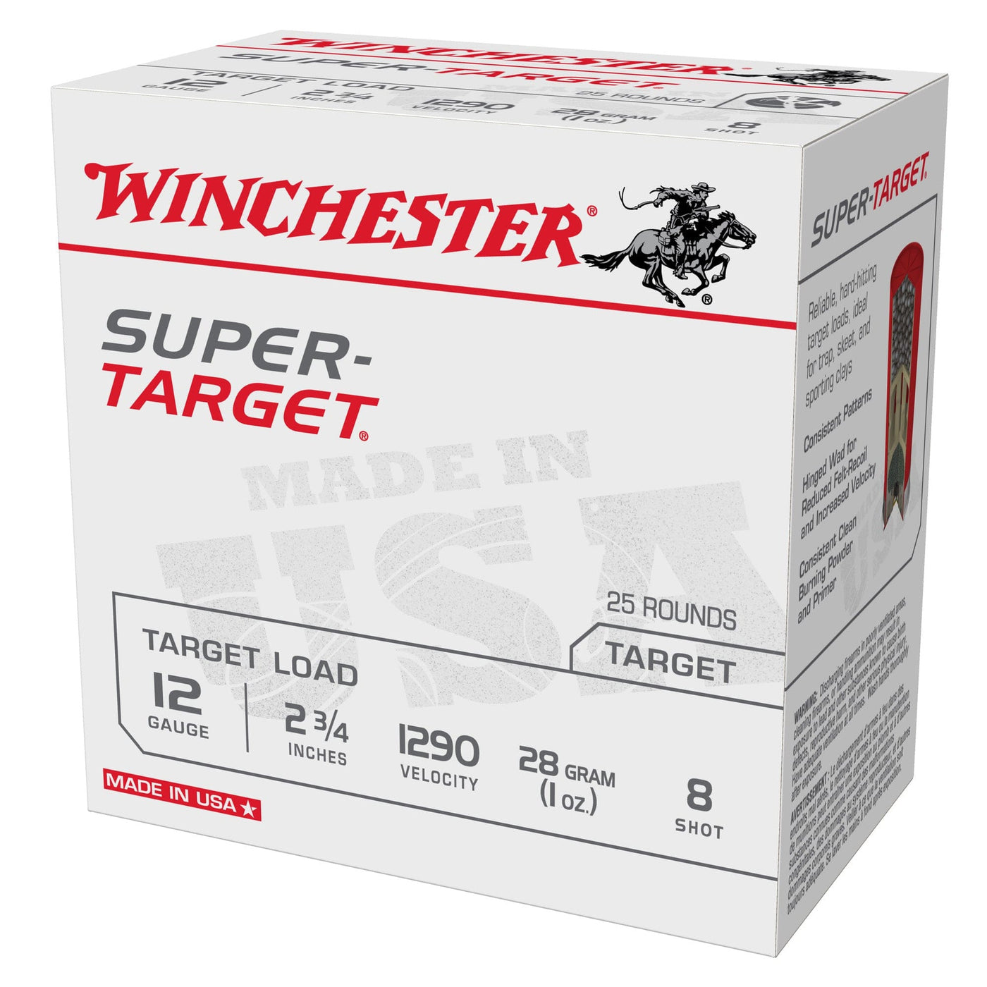 Winchester Ammo Win Spr-trgt 12ga 2-3/4" #8 25/250 Ammo