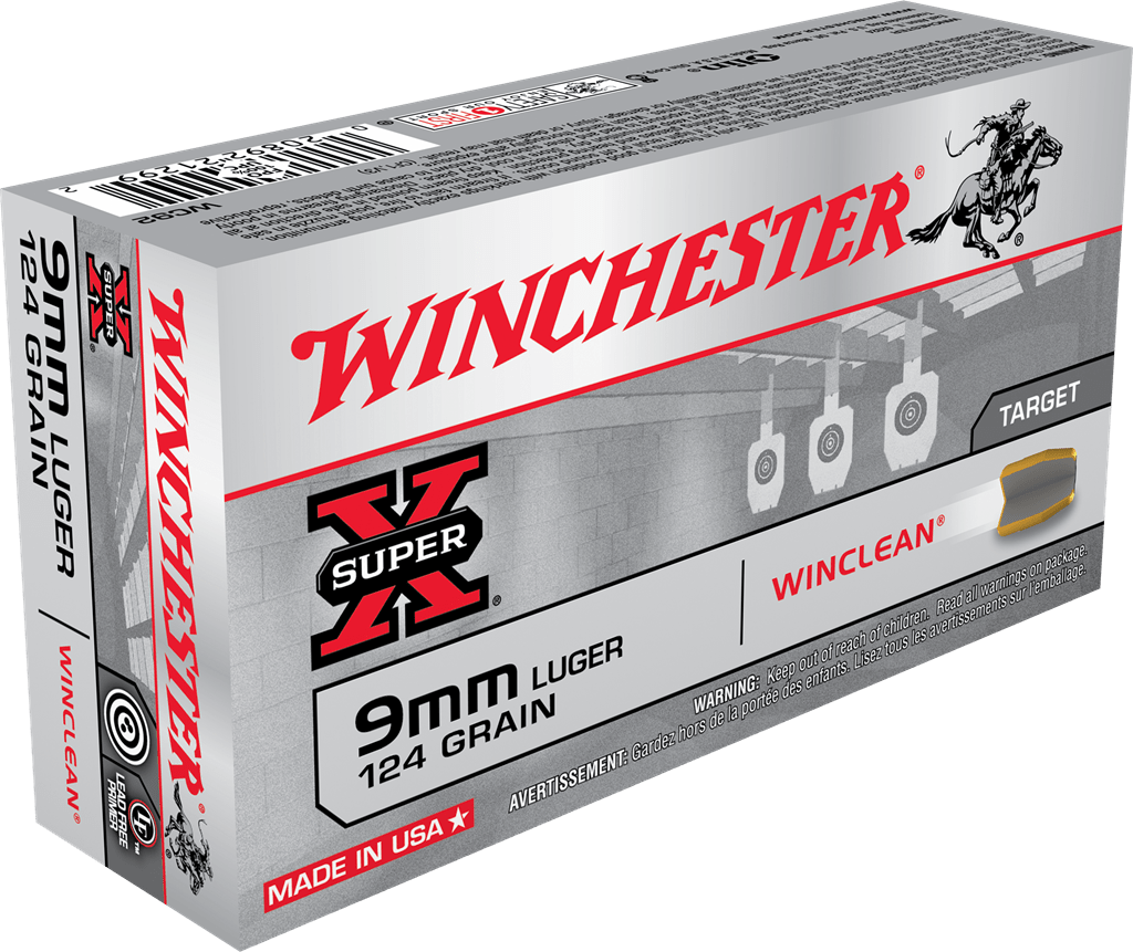 Winchester Ammo Win Sprx Winclean 9mm 124gr 50/500 Ammo