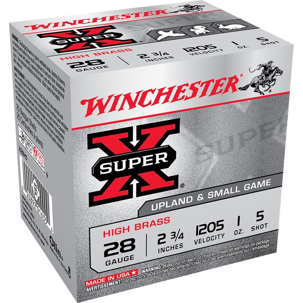 Winchester Ammo Winchester Super-x High Brass Heavy Game Load 28 Ga. 2.75 In. 1 Oz. 5 Shot 25 Rd. Ammo