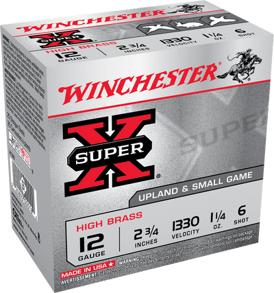 Winchester Ammo Winchester Super-x High Brass Load 12 Ga. 2.75 In. 1 1/4 Oz. 6 Shot 25 Rd. Ammo