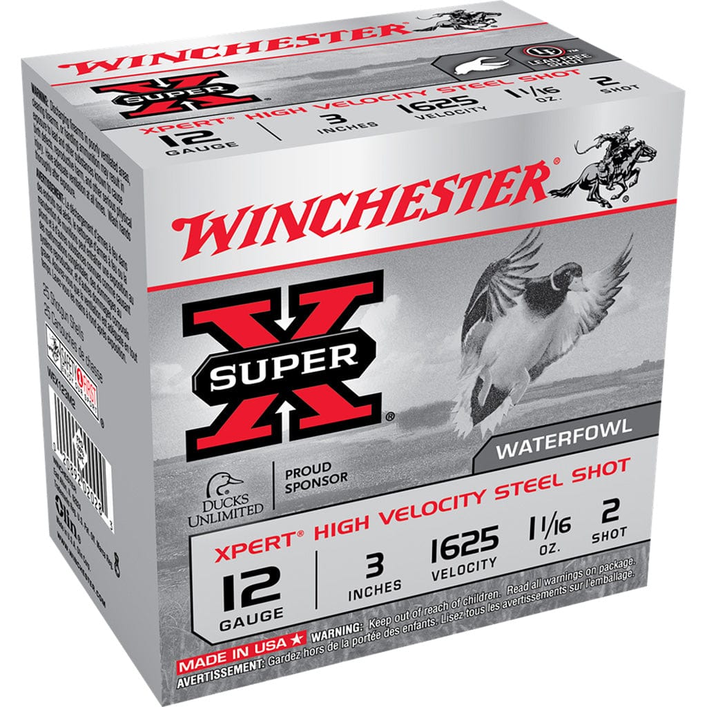 Winchester Ammo Winchester Super-x Xpert Hi-velocity Steel 12 Ga. 3 In. 1 1/16 Oz. 2 Shot 25 Rd. Ammo