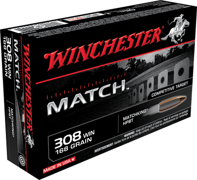 Winchester Ammo Winchester Supreme 308win 168g - 20rd 10bx/cs Sierra Matchking Ammo