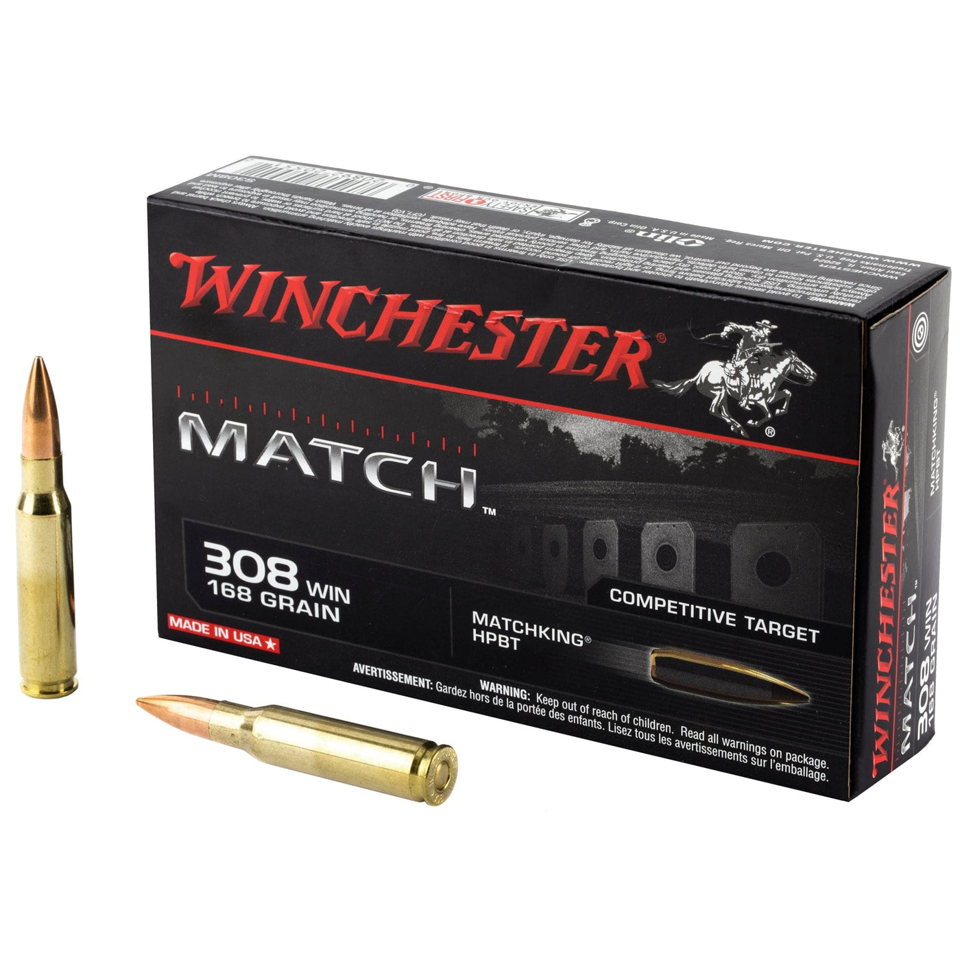 Winchester Ammo Winchester Supreme 308win 168g - 20rd 10bx/cs Sierra Matchking Ammo