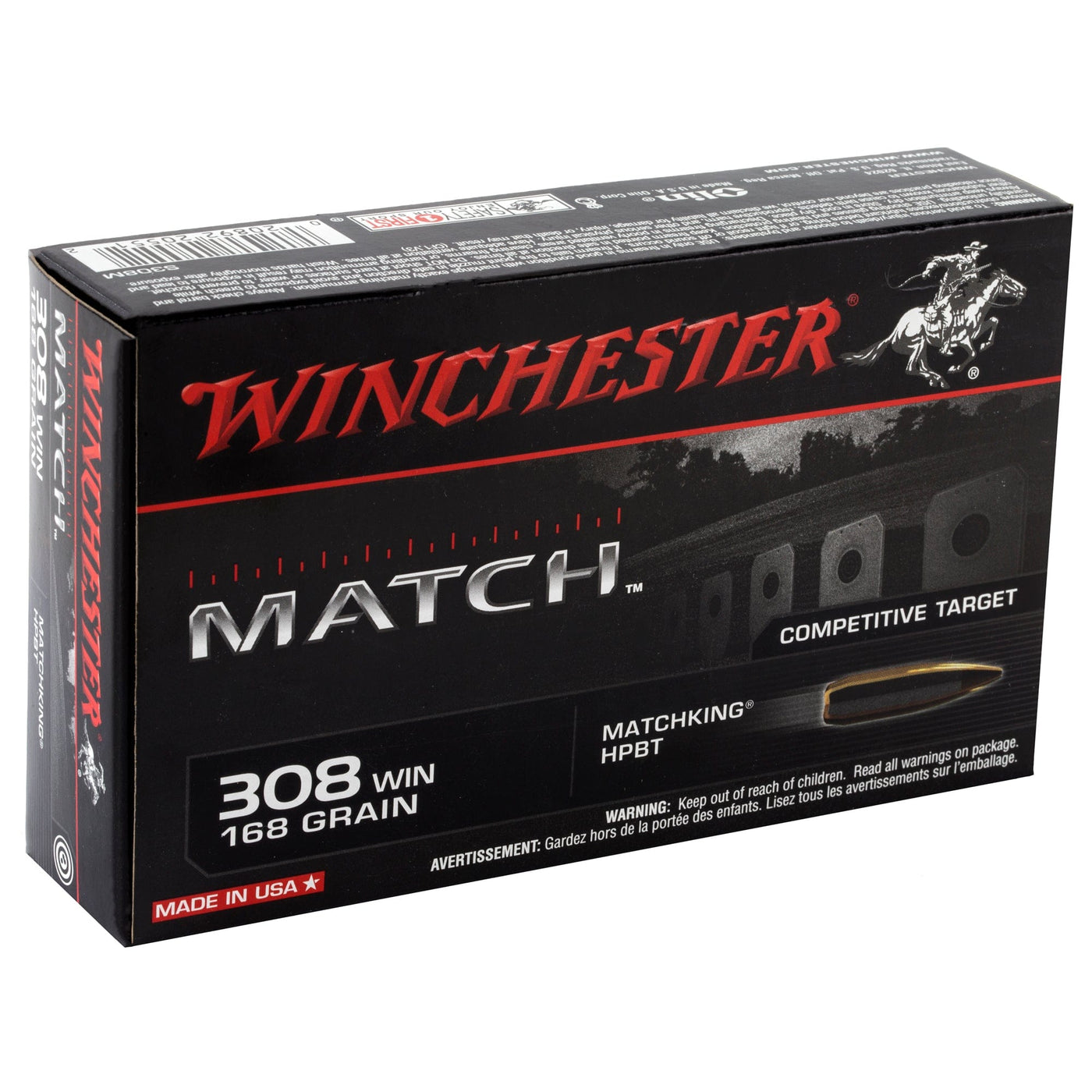 Winchester Ammo Winchester Supreme 308win 168g - 20rd 10bx/cs Sierra Matchking Ammo